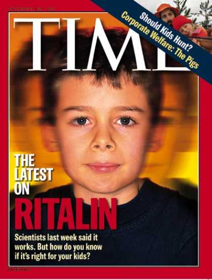 Time - Ritalin - Nov. 30, 1998 - Children - Education - Medications - Health & Medicine