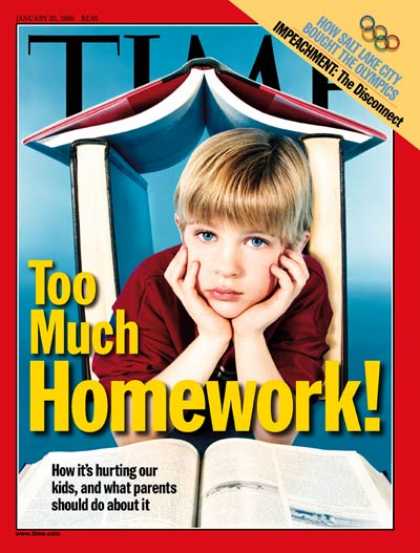 Time - Too Much Homework - Jan. 25, 1999 - Children - Education - Schools