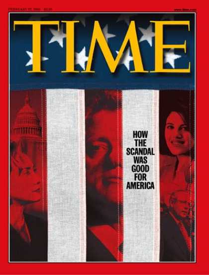 Time - The Clinton/Lewinsky Scandal - Feb. 22, 1999 - Bill Clinton - Hillary Clinton -