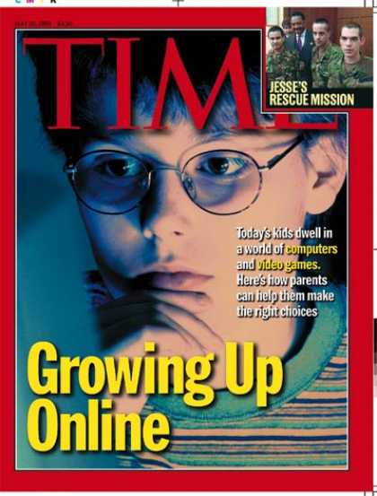 Time - Growing Up Online - May 10, 1999 - Computers - Internet - Children - Science & T