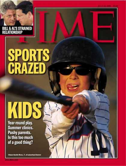 Time - Sports-Crazed Kids - July 12, 1999 - Children - Parenting - Sports
