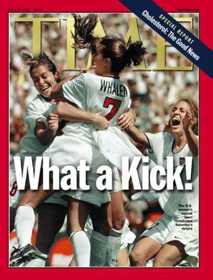 Time - Women's Soccer - July 19, 1999 - Soccer - Most Popular - Sports
