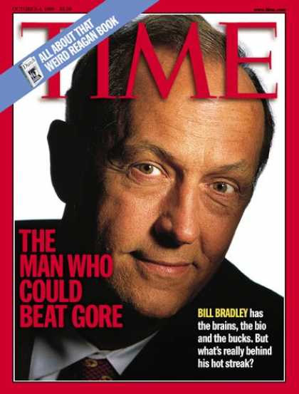 Time - Bill Bradley - Oct. 4, 1999 - Congress - Senators - New Jersey - Basketball - Po