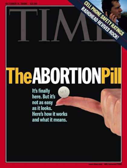 Time - Abortion Pill - Oct. 9, 2000 - Abortion - Medications - Social Issues - Law - Ph