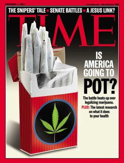 Time - Legalizing Marijuana - Nov. 4, 2002 - Drug Abuse - Law - Health & Medicine