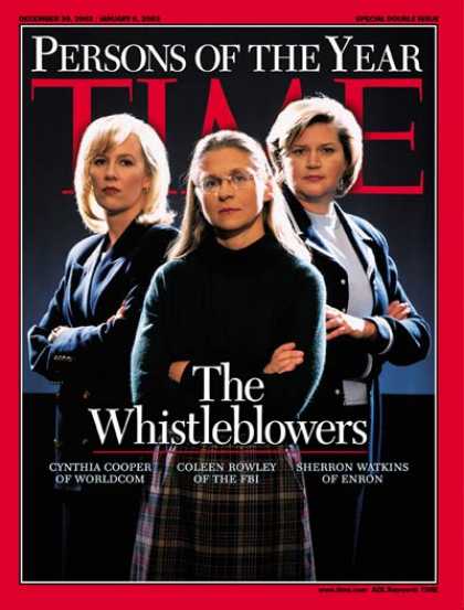 Time - The Whistleblowers, Person of the Year - Dec. 30, 2002 - Person of the Year - Wo