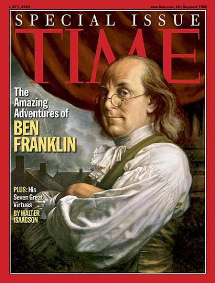 Time - The Amazing Adventures of Ben Franklin - July 7, 2003 - Ben Franklin - Politics