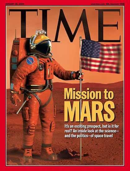 Time - Mission to Mars - Jan. 26, 2004 - NASA - Mars - Astronauts - Space Exploration -
