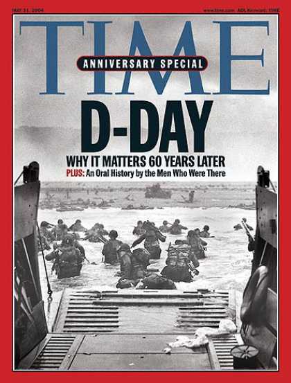 Time - D-Day - May 31, 2004 - World War II - Military