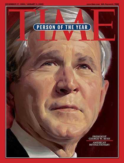 time magazine covers person of the year. Time - President George W.