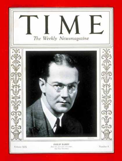 Time - Philip Barry - Jan. 25, 1932 - Theater