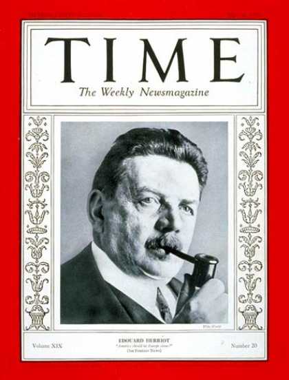 Time - Edouard Herriot - May 16, 1932 - France