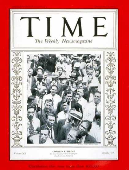 Time - Common Citizens - Nov. 7, 1932 - Society