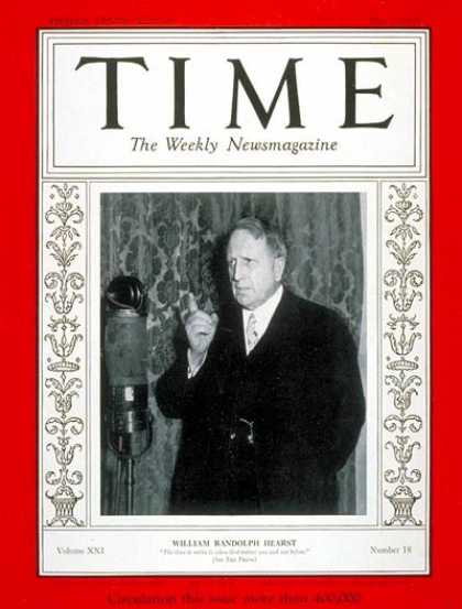 Time - William R. Hearst - May 1, 1933 - Business - Publishing - Politics
