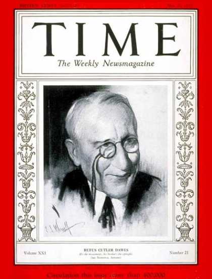 Time - Rufus C. Dawes - May 22, 1933 - Business