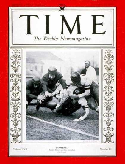 Time - Football - Nov. 13, 1933 - Sports
