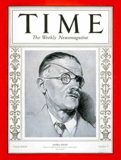 Time - James Joyce - Jan. 29, 1934 - Books