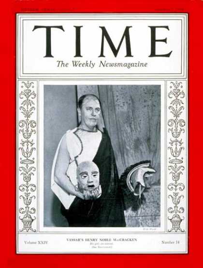 Time - Henry N. MacCracken - Oct. 1, 1934 - Education