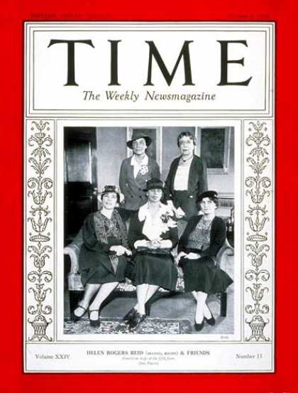 Time - Helen Reid & Friends - Oct. 8, 1934 - Publishing