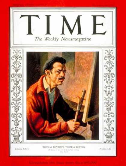 Time - Thomas Hart Benton - Dec. 24, 1934 - Painters - Art