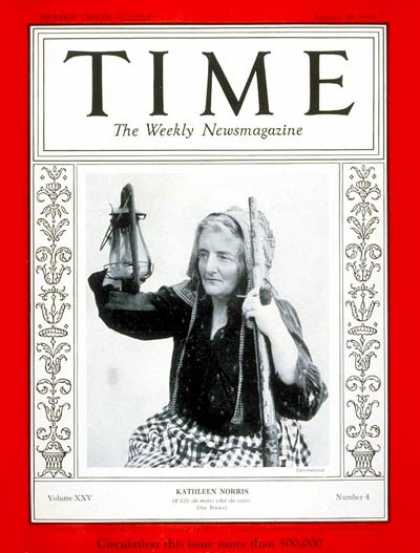 Time - Kathleen Norris - Jan. 28, 1935 - Books
