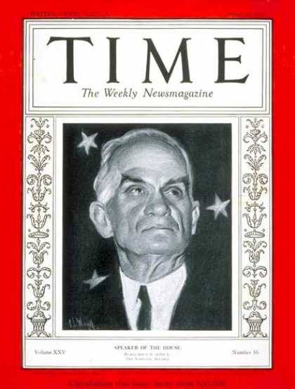 Time - Joseph W. Byrns - Apr. 22, 1935 - Army - Aviation - Politics