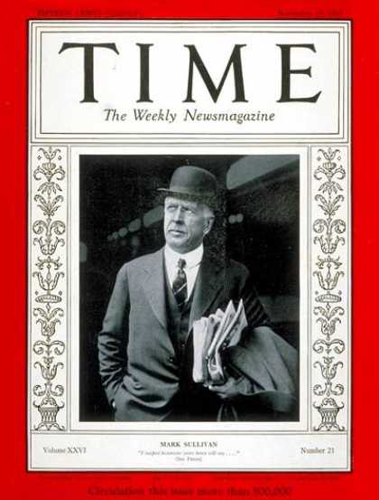Time - Mark Sullivan - Nov. 18, 1935 - Journalism