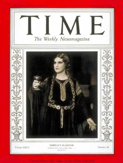 Time - Kirsten Flagstad - Dec. 23, 1935 - Opera - Singers - Music