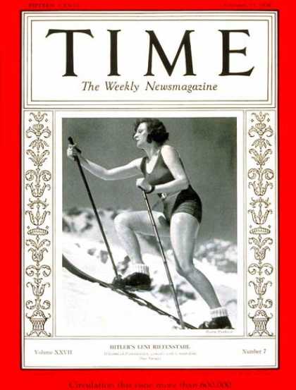 Time - Leni Riefenstahl - Feb. 17, 1936 - Actresses - Producers - Movies