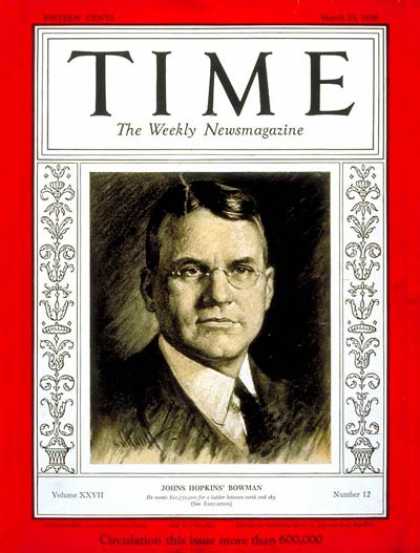 Time - Isaiah Bowman - Mar. 23, 1936 - Geography - Education
