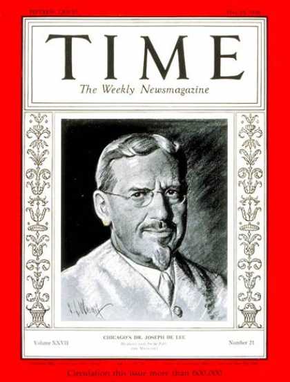 Time - Dr. Joseph DeLee - May 25, 1936 - Health & Medicine
