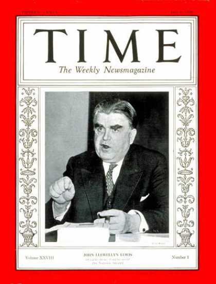 Time - John L. Lewis - July 6, 1936 - Business