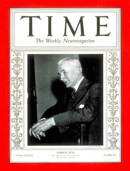 Time - Dec. 7, 1936 - Diplomacy - Tennessee - Politics