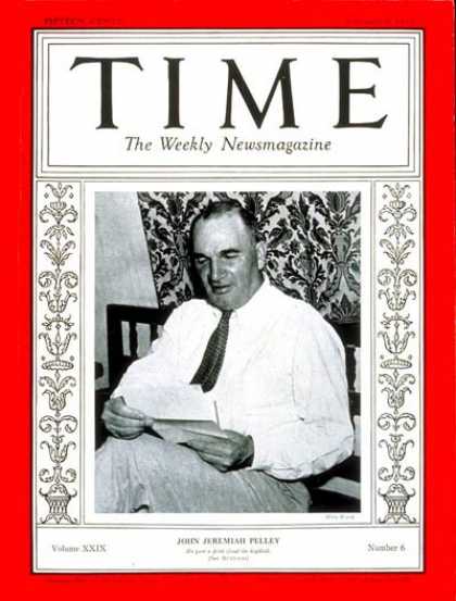 Time - John J. Pelley - Feb. 8, 1937 - Transportation - Politics