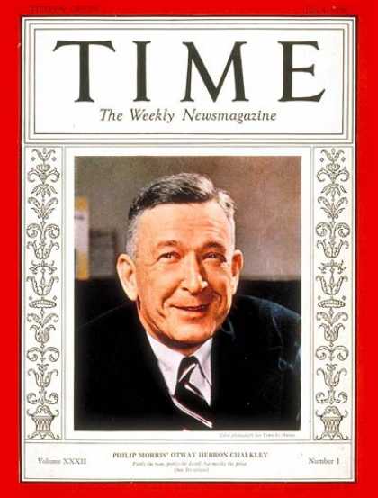Time - Orway H. Chalkley - July 4, 1938 - Tobacco - Business
