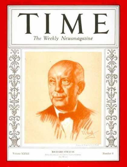 Time - Richard Strauss - July 25, 1938 - Composers - Classical Music - Music