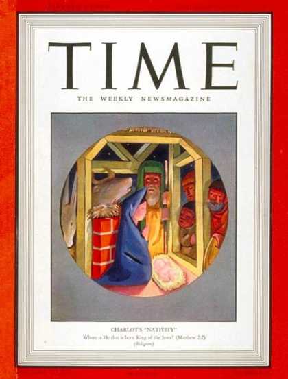 Time - Charlot's 'Nativity' - Dec. 26, 1938 - Mary - Jesus - Religion