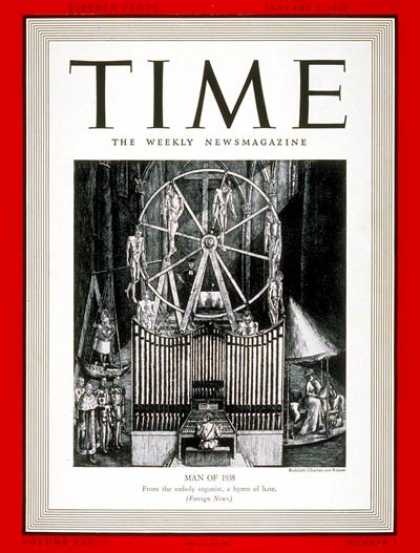 Time - Adolph Hitler, Man of the Year - Jan. 2, 1939 - Adolph Hitler - Person of the Ye