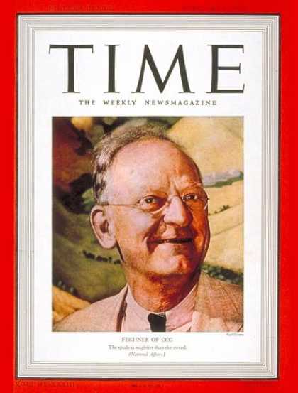 Time - Robert Fechner - Feb. 6, 1939 - Great Depression - Politics