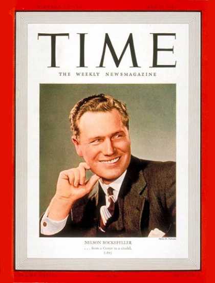 Time - Nelson Rockefeller - May 22, 1939 - Vice Presidents - New York - Politics