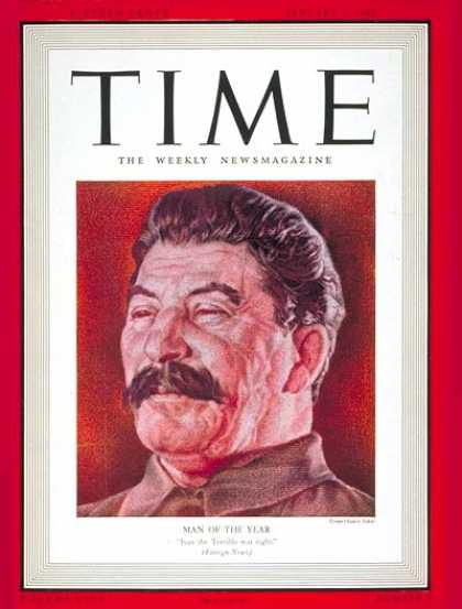 Time - Joseph Stalin, Man of the Year - Jan. 1, 1940 - Joseph Stalin - Person of the Ye