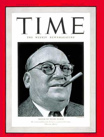 Time - John H. Levi - Feb. 19, 1940 - Mayors - Cities - Miami