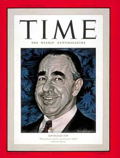 Time - Joseph N. Pew, Jr. - May 6, 1940 - Congress - Senators - Politics
