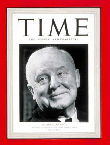 Time - William A. White - Aug. 19, 1940 - World War II