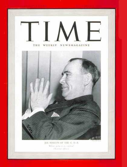 Time - Joe Martin - Sep. 9, 1940 - Republicans - Politics