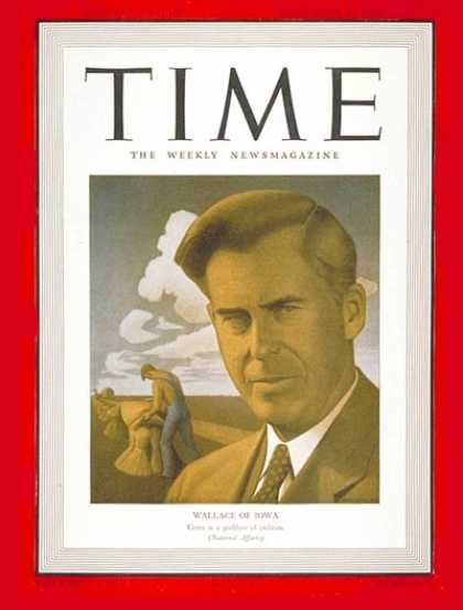 Time - Henry Wallace - Sep. 23, 1940 - Presidential Elections - Democrats - Politics