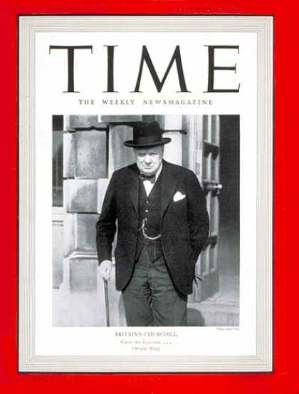 Time - Winston Churchill - Sep. 30, 1940 - Great Britain - World War II - Most Popular