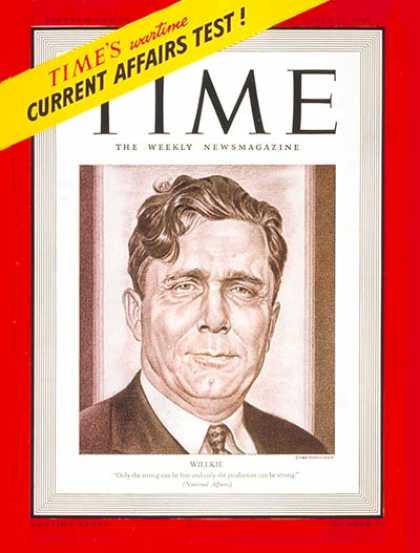 Time - Oct. 21, 1940 - Politics - Presidential Elections - Republicans