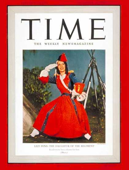 Time - Lily Pons - Dec. 30, 1940 - Singers - Opera - Music