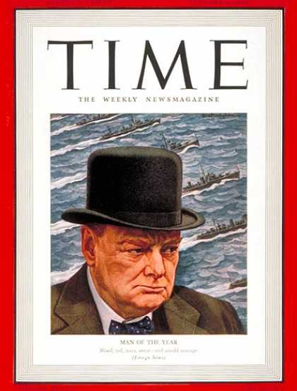 Time - Winston Churchill, Man of the Year - Jan. 6, 1941 - Winston Churchill - Person o